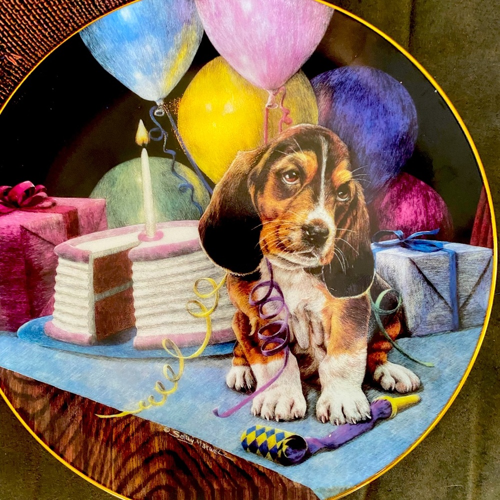 Artaffacts “Party Animal” by Sally Maxwell Love Puppies Series limited edition!